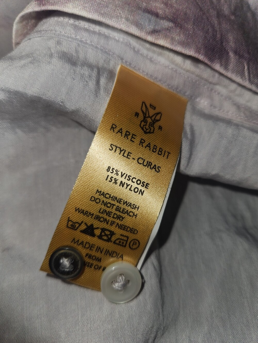 Rare Rabbit Men's Button-Up Shirt Size Large - Picture 4 of 9